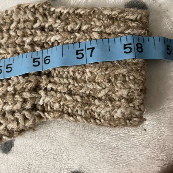 Garage tan xs crochet v-neck sweater - Picture 9 of 14